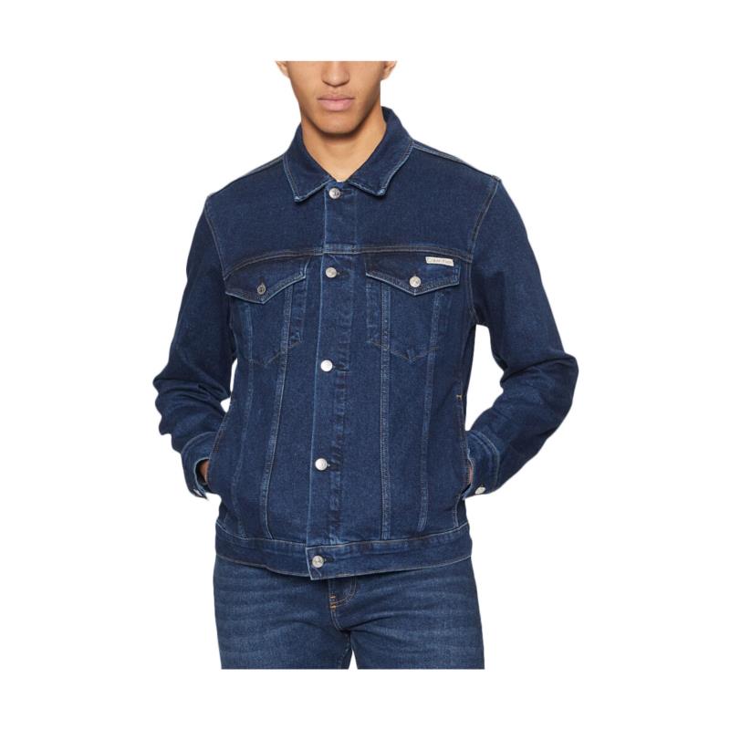 Χοντρό μπουφάν Calvin Klein Jeans DENIM SLIM FIT JACKET MEN