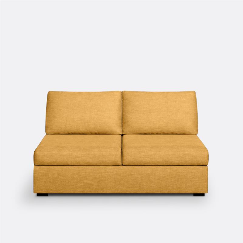 Καναπές Bultex με μελανζέ ταπετσαρία Μ84xΠ136xΥ80cm