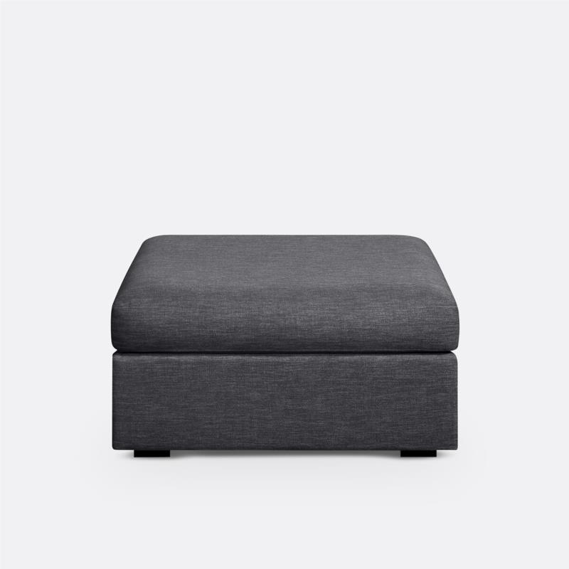 Ταμπουρέ με μελανζέ όψη και μους Bultex Μ78xΠ68xΥ43cm