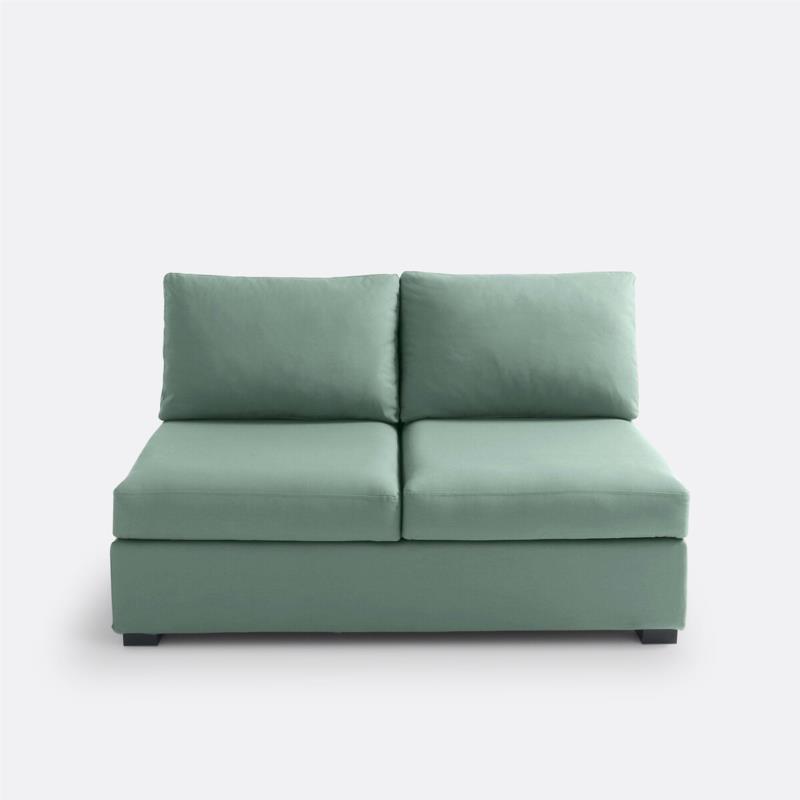 Καναπές με βαμβακερή ταπετσαρία Μ84xΠ136xΥ80cm