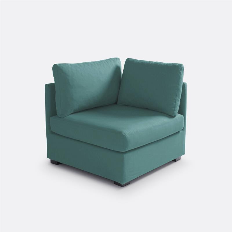 Γωνιακή πολυθρόνα Bultex από βαμβάκι Μ84xΠ84xΥ80cm