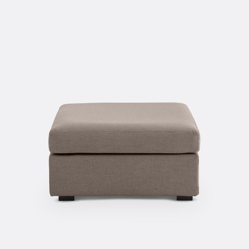 Ταμπουρέ με μελανζέ όψη και μους Bultex Μ78xΠ68xΥ43cm