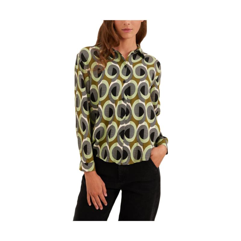 Πουκάμισα Namaste YETI PRINTED LONGSLEEVE SHIRT WOMEN