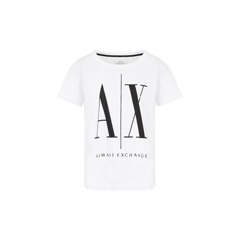 T-shirt με κοντά μανίκια EAX BOYFRIEND FIT T-SHIRT WOMEN