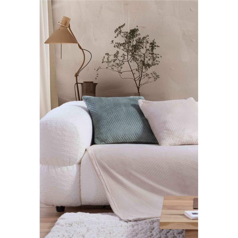 NEF-NEF ριχτάρι πολυθρόνας "Dakari" 130 x 180 cm - 033958 Εκρού