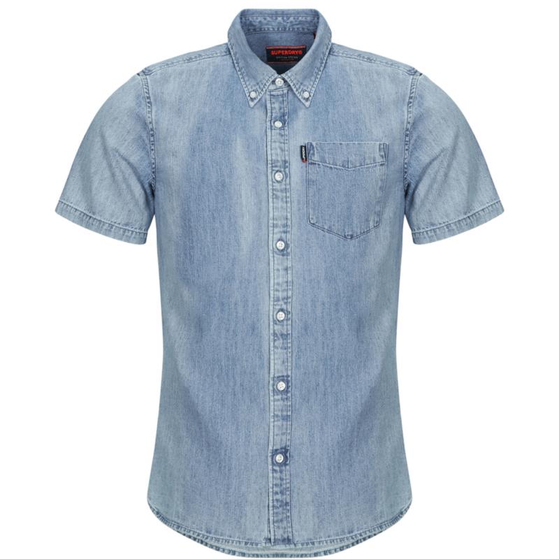 Πουκάμισο με κοντά μανίκια Superdry DENIM