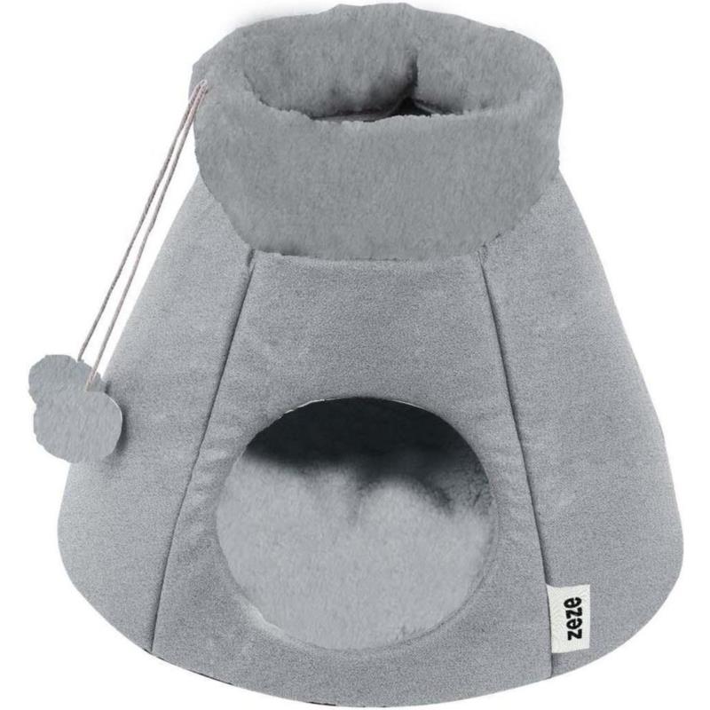 ΦΩΛΙΑ ΓΑΤΑΣ ZEZE GRAY HOUSE (54Χ54Χ41CM)