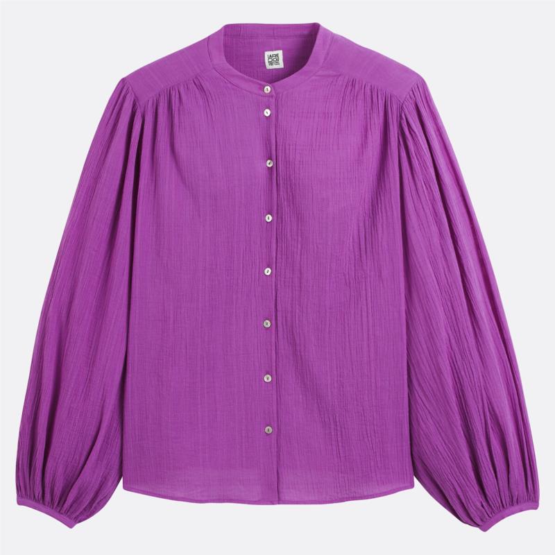 Πουκάμισο oversize με μάο γιακά