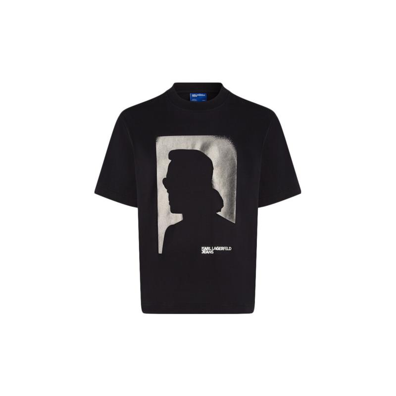 T-shirt με κοντά μανίκια Karl Lagerfeld PRINT REGULAR FIT T-SHIRT WOMEN