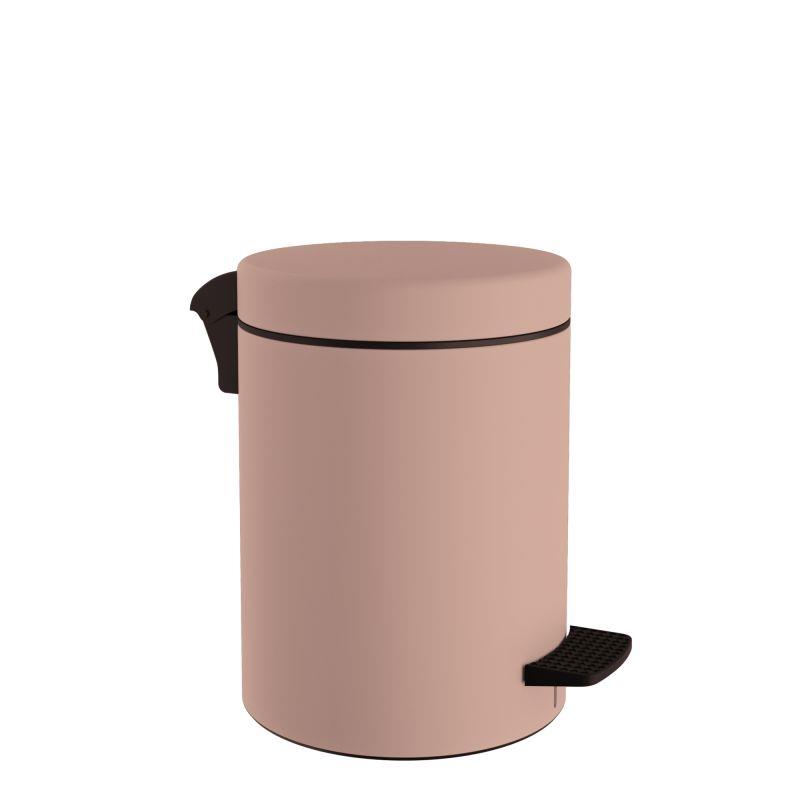 Καλάθι Απορριμμάτων 5lt-20x28εκ. Matte Dusty Pink Pam & Co 05-096-304 (Υλικό: Ανοξείδωτο, Χρώμα: Ροζ) - Pam & Co - 05-096-304
