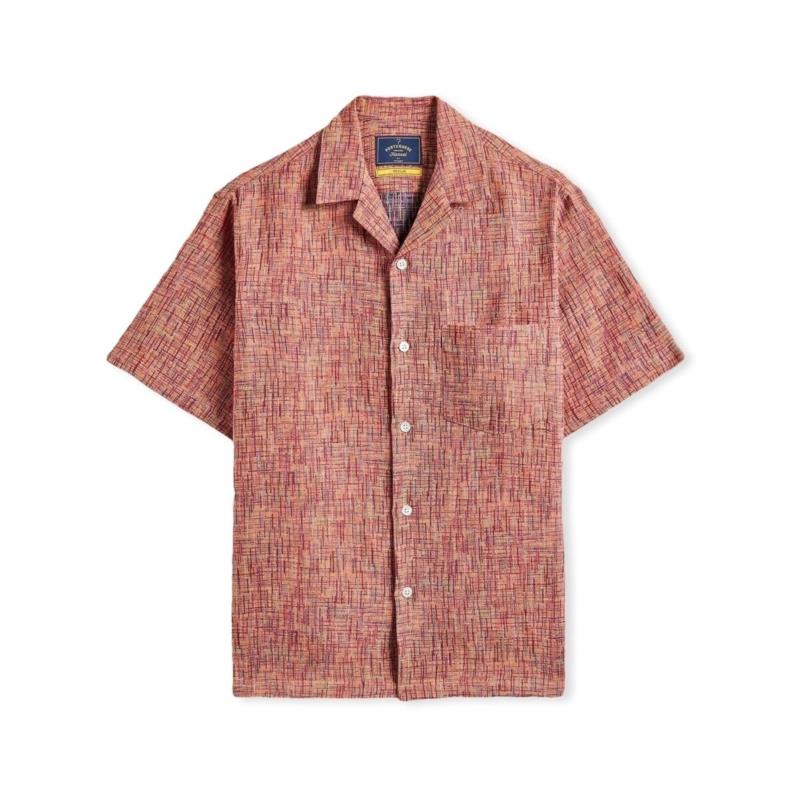 Πουκάμισο με μακριά μανίκια Portuguese Flannel Summer Boucle Shirt - Grape