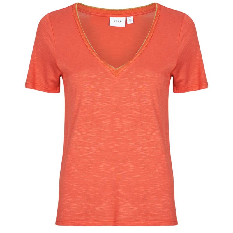T-shirt με κοντά μανίκια Vila VINOEL