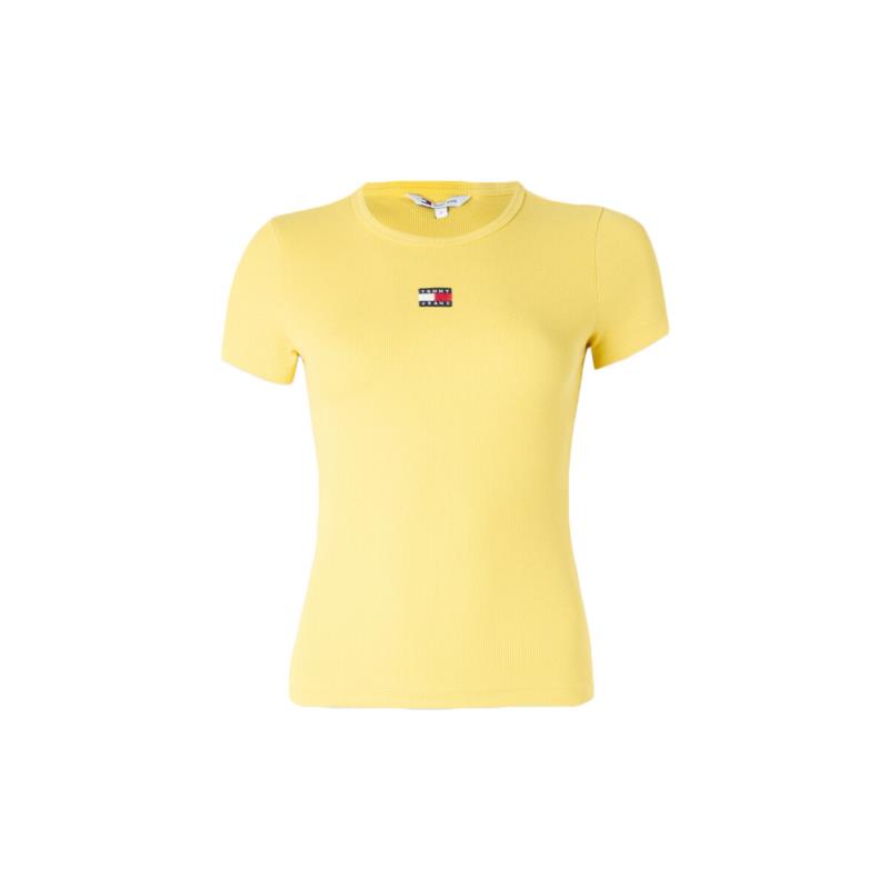 T-shirt με κοντά μανίκια Tommy Hilfiger TOMMY JEANS RIB BADGE SLIM FIT T-SHIRT WOMEN