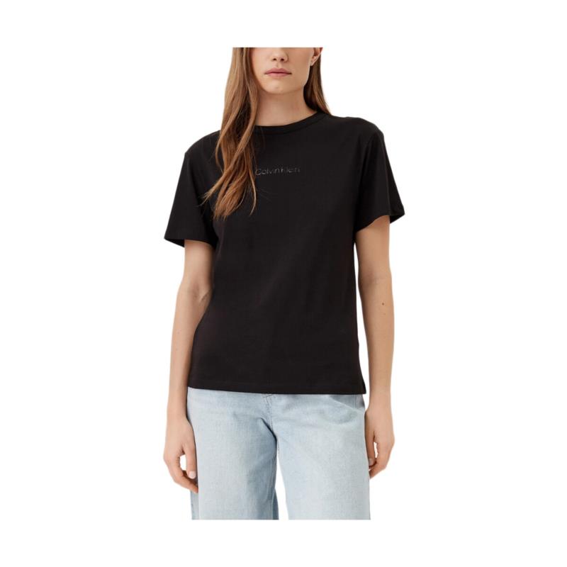 T-shirt με κοντά μανίκια Calvin Klein Jeans CHEST GRAPHIC REGULAR FIT T-SHIRT WOMEN