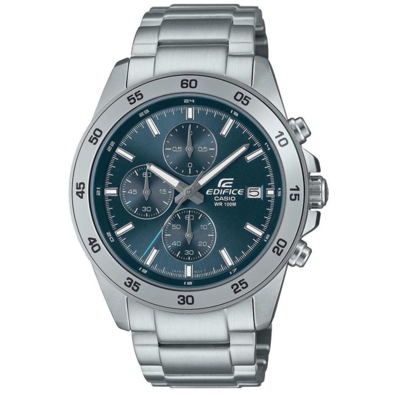 CASIO Edifice Chronograph - EFR-526D-2AVUEF, Silver case with Stainless Steel Bracelet