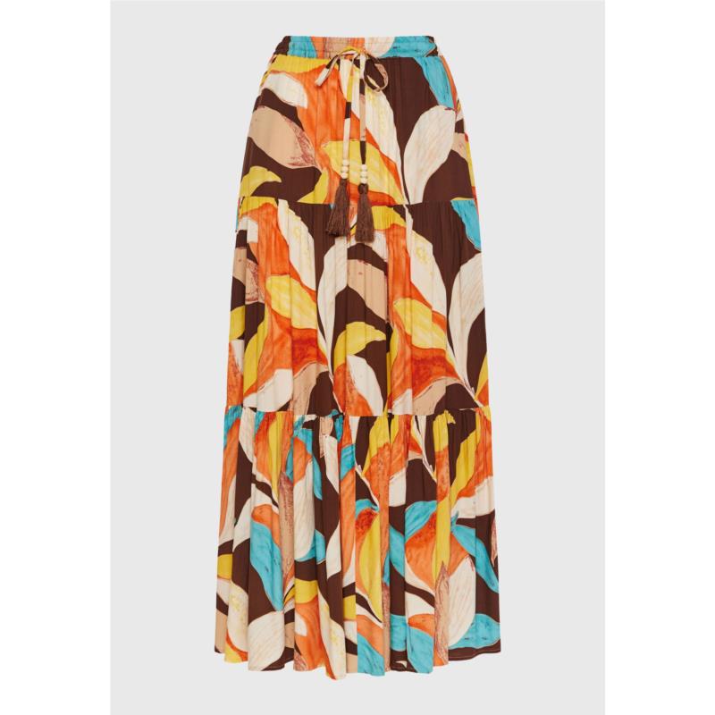 Relaxed fit εμπριμέ μάξι φούστα σε ethnic look