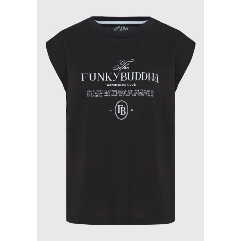T-shirt με Funky Buddha τύπωμα στο στήθος