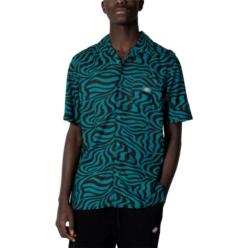 Πουκάμισο με κοντά μανίκια Dickies LEESBURG ZEBRA DK0A4Y7J