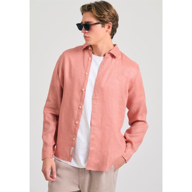 Garment dyed λινό πουκάμισο - The essentials