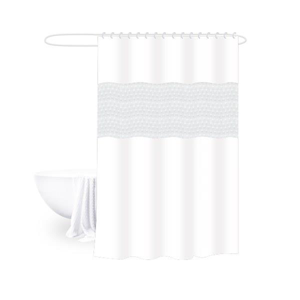 Κουρτίνα Μπάνιου 180x200εκ. Peva Bliss White 2435839 (Χρώμα: Λευκό, Υλικό: Peva) - 24home.gr - 2435839
