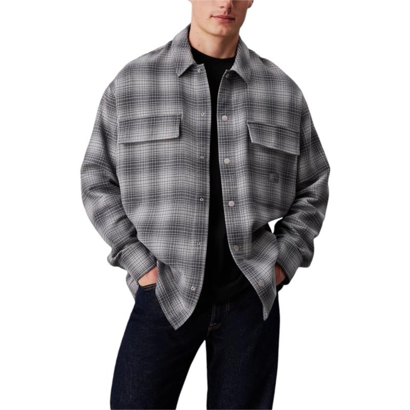 Πουκάμισο με μακριά μανίκια Calvin Klein Jeans CHECK OVERSHIRT J30J326183