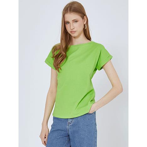 T-shirt με γυριστό μανίκι SN9423.4575+7