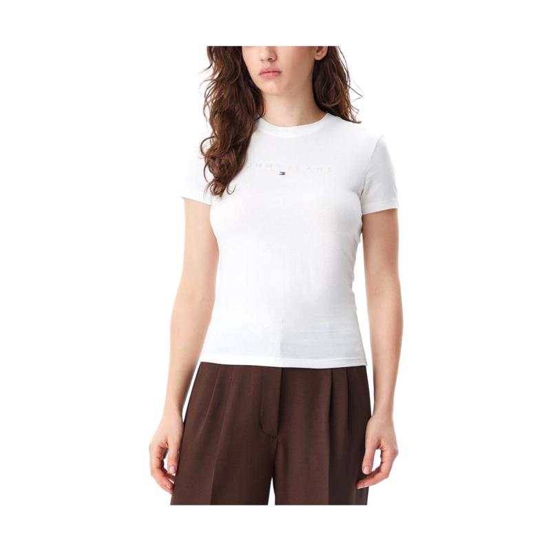 T-shirt με κοντά μανίκια Tommy Hilfiger TOMMY JEANS SLIM TONAL LINEAR T-SHIRT WOMEN
