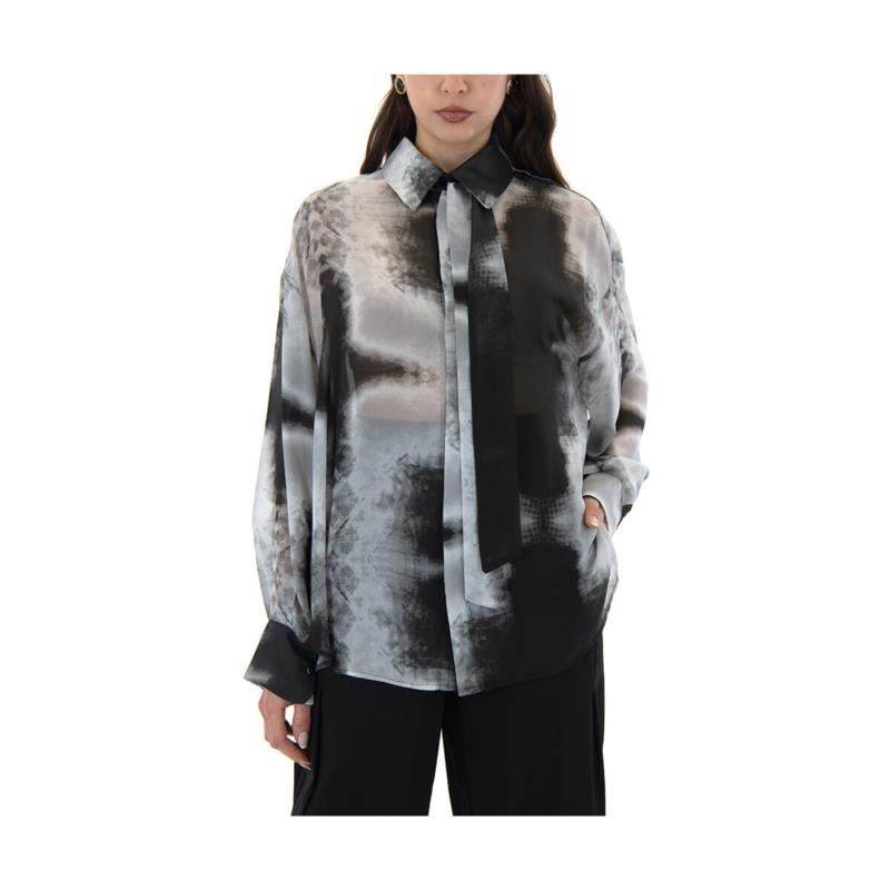 Πουκάμισα Zoya PRINTED SEE THROUGH LONGSLEEVE COMFORT FIT SHIRT WOMEN