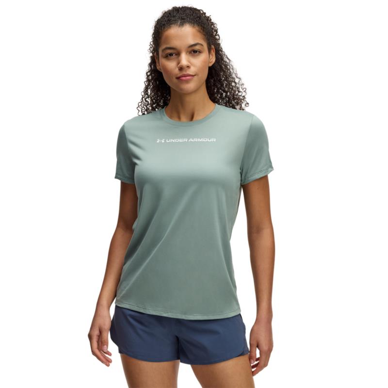 Under Armour - 1389726 UA TECH PTH GRAPHIC SSC - Silica Green//Hydro Green