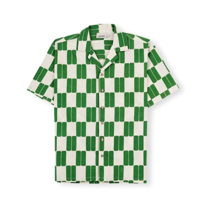 Πουκάμισο με μακριά μανίκια Imago Green Tile Shirt - Green