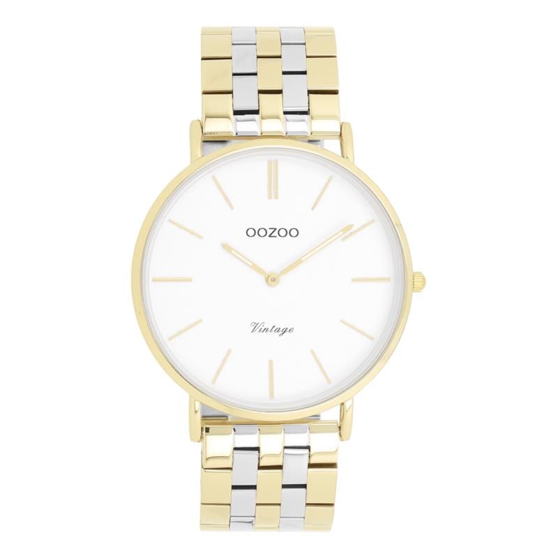 OOZOO Vintage - C20402, Gold case with Stainless Steel Bracelet