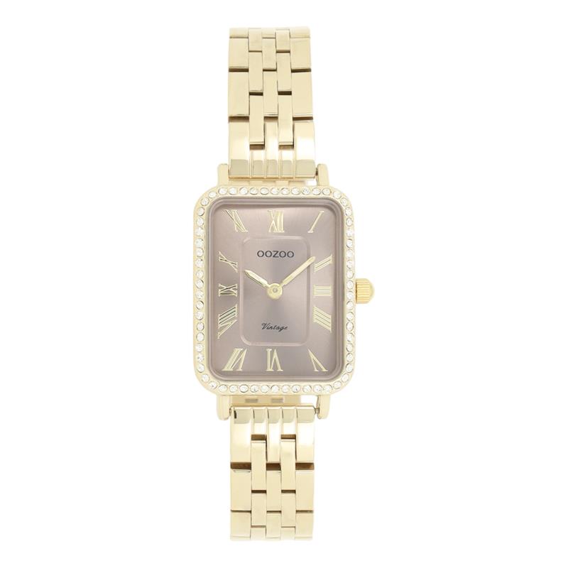 OOZOO Vintage - C20415, Gold case with Stainless Steel Bracelet