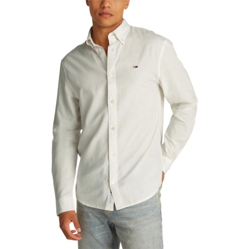 Πουκάμισο με μακριά μανίκια Tommy Hilfiger TJM REG LINEN BLEND DM0DM20875
