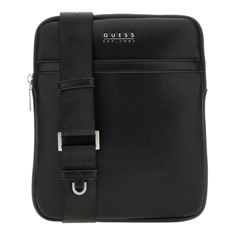 GUESS Τσάντες MILANO CROSSBODY ΑΝΔΡΙΚΕΣ Ώμου-Χιαστί HMMITUP5223-BLK Μαύρο