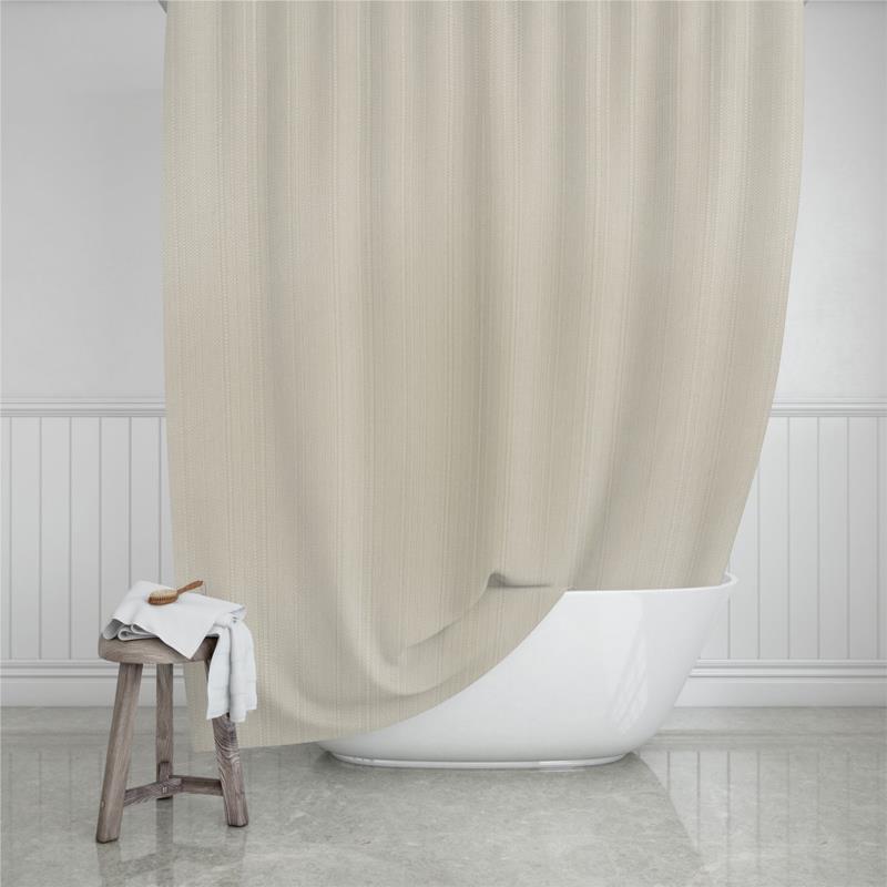 Κουρτίνα Μπάνιου Αδιάβροχη Polyester Etherea Sand 180x200εκ. Estia 02-28121 (Ύφασμα: Polyester, Χρώμα: Sand) - estia - 02-28121