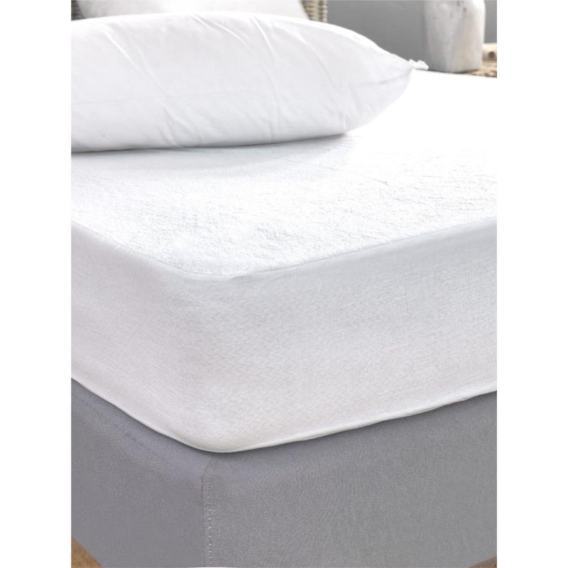 ΚΑΛΥΜΜΑ ΔΙΠΛΟ PALAMAIKI WHITE COMFORT TERRY WATERPROOF (150X200+35CM)