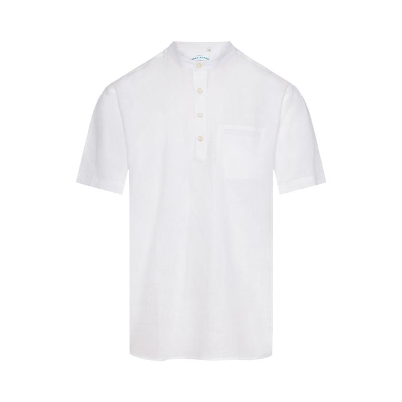 Relaxed fit linen blend πουκαμίσα