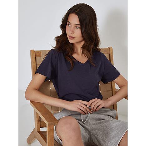 T-shirt με V λαιμόκοψη SN9844.4330+11