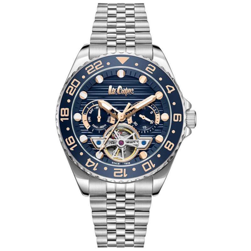 LEE COOPER Automatic Men's - LC08192.390, Silver case with Metal Bracelet