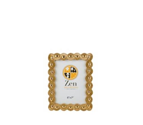 Zen Collection Κορνίζα Resin Χρυσή με Πέρλες 13x18cm 50700