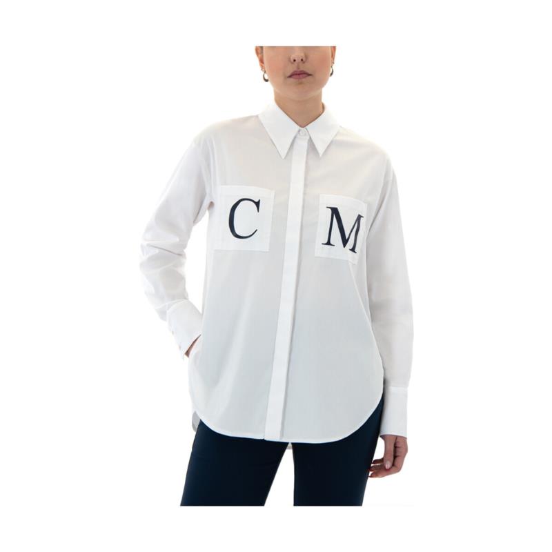 Πουκάμισα C.manolo LOGO PRINTED LONGSLEEVE COMFORT FIT SHIRT WOMEN