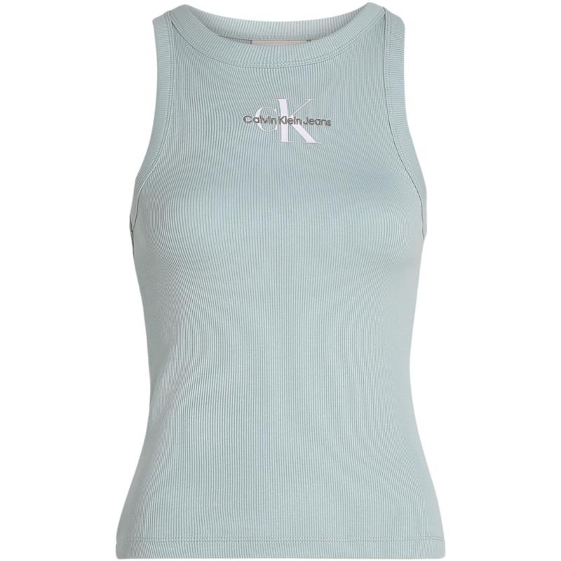 Αμάνικα/T-shirts χωρίς μανίκια Calvin Klein Jeans MONOLOGO RIB TANK J20J225301