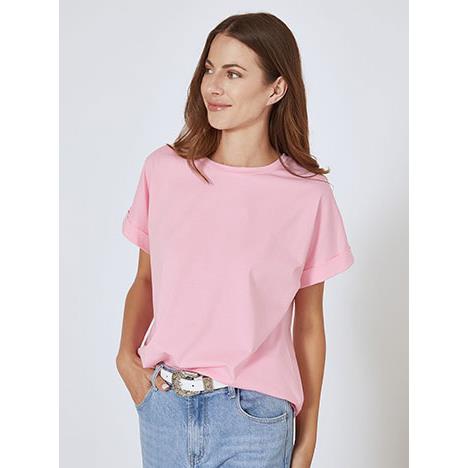 T-shirt ασύμμετρο μονόχρωμο SN9844.4332+5