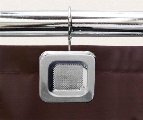 Κρίκοι Κουρτίνας Μπάνιου 12τμχ San Lorentzo Caree Chrome