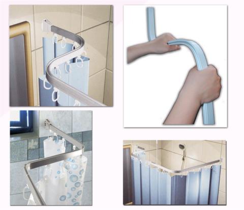 Βραχίονας Μπάνιου 100x100x100 San Lorentzo Bendy Ασημί SC7300