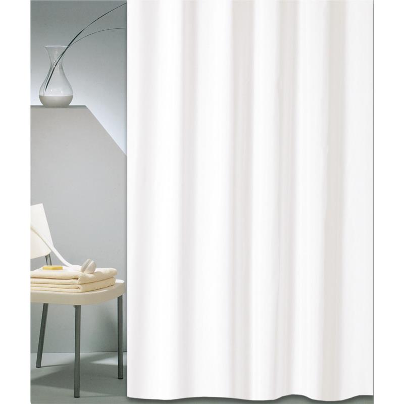 Κουρτίνα Μπάνιου (180x220) Με Κρίκους San Lorentzo Solid White
