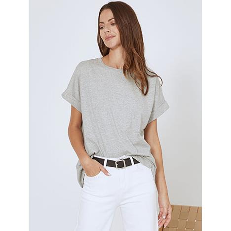 T-shirt ασύμμετρο μονόχρωμο SN9844.4332+3