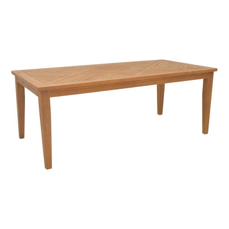 Τραπέζι Mady pakoworld teak ξύλο σε φυσική απόχρωση 200x100x75εκ - PAKO WORLD - 340-000022