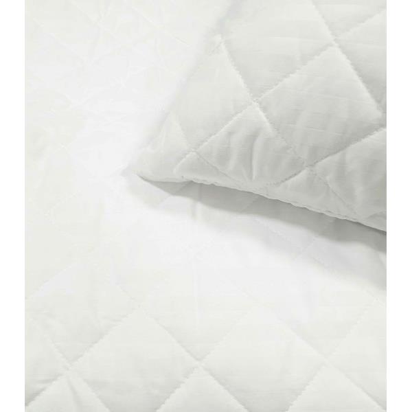 Επίστρωμα Καπιτονέ Ημίδιπλο 120x200+35εκ. Stipe Microfiber Λευκό (Σετ 6 Τεμάχια) (Ύφασμα: Microfiber, Χρώμα: Λευκό) - OEM - 5201847046045