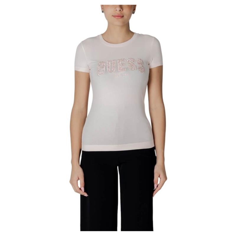T-shirt με κοντά μανίκια Guess CN SS LOGO LACE TEE W5GI04 J1314